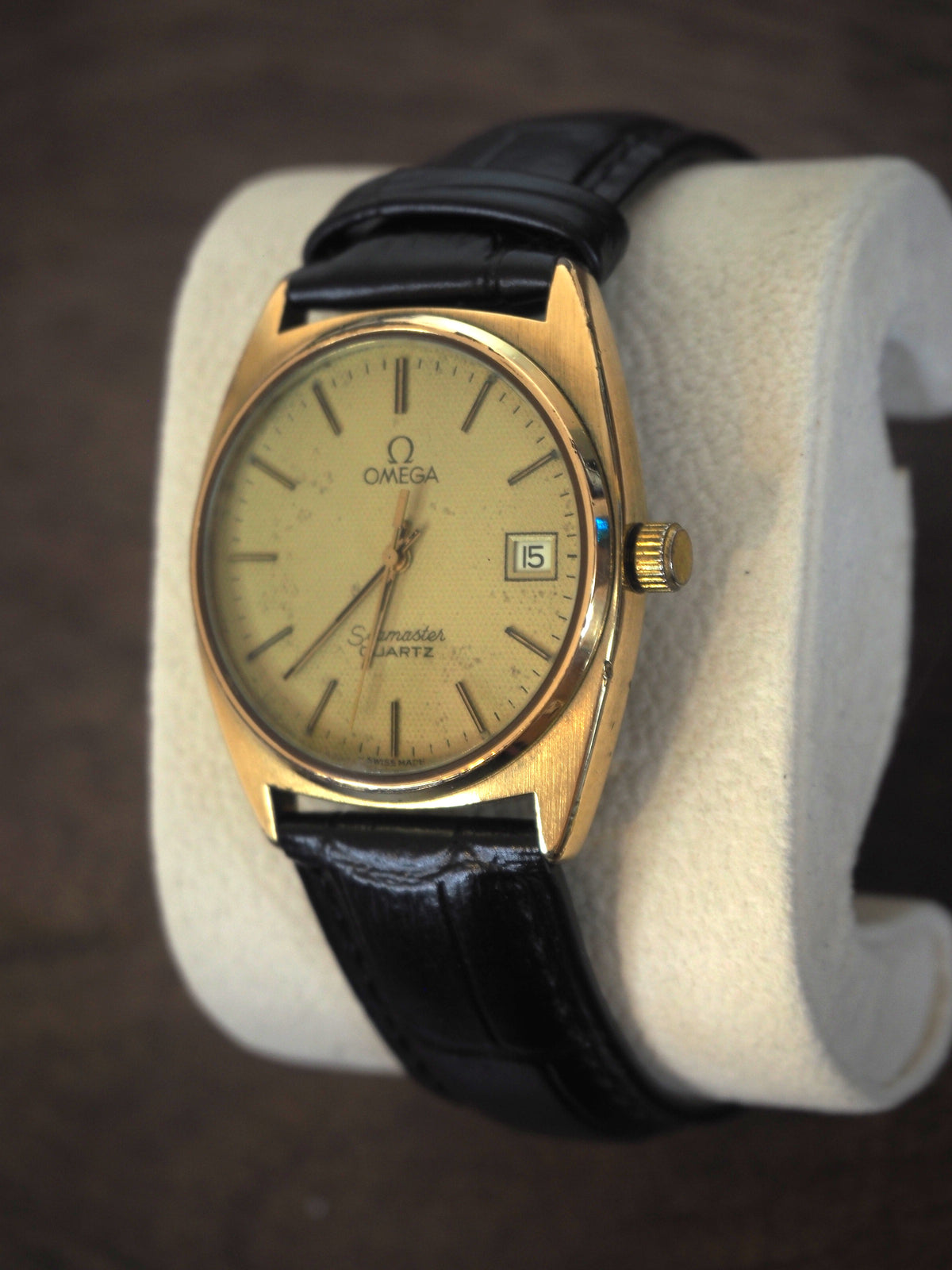 Omega Seamaster Quartz cal. 1342, plaqué or