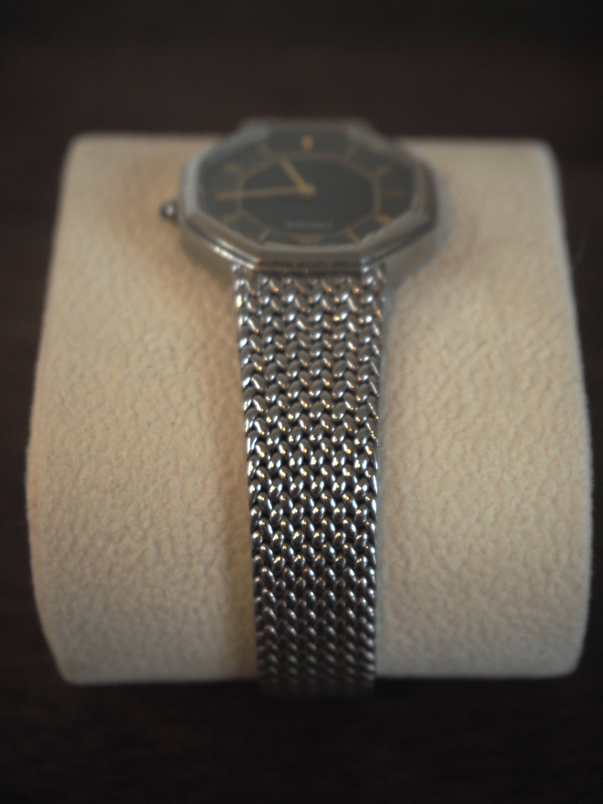 Seiko Credor 8420-5660, cadran noir octogonal
